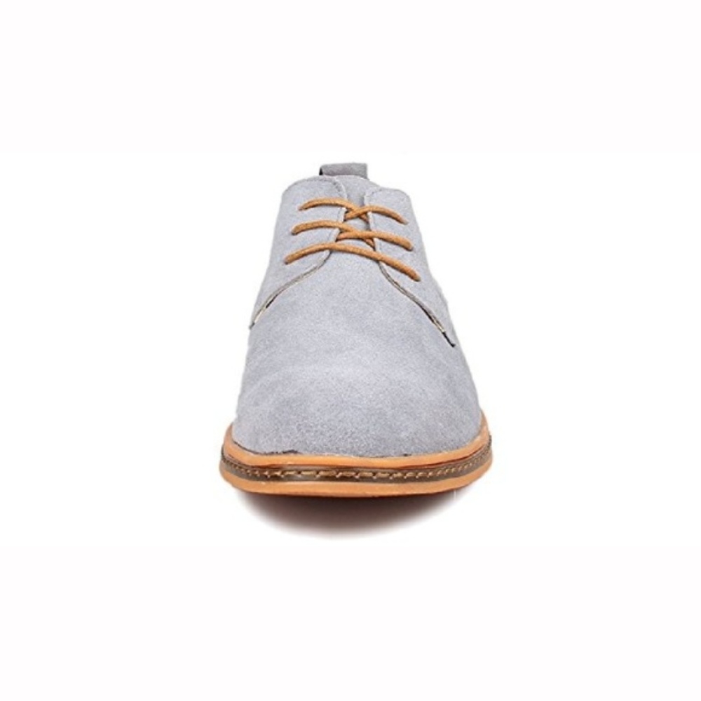 Mens "Edison" Classy Flat Oxford Lace Up Shoes - Picture 4 of 5
